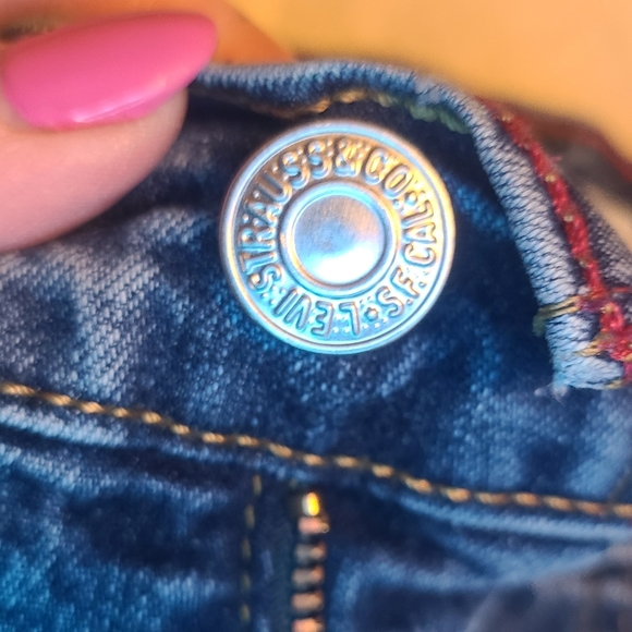 Women's Levis Relaxed Boot Cut 550 Blue Jeans, size 4 short - Picture 7 of 11